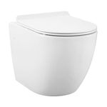 Swiss Madison Well Made Forever SM-WT449 St. Tropez Wall Hung Toilet, Glossy White