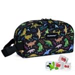 Cerbonny Small Cooler Bag Freezable Lunch Bag for Work School Travel,Small Lunch Bag,Small Insulated Bag for Kids/Adults,Freezer Lunch Bags,Mini Lunch Bag Fit for Yogurt,Suit for 3+(Black Dinosaur)