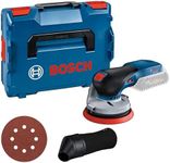 Bosch Professional 18V System Cordless Random Orbit Sander GEX 18V-125 (incl. sanding disc (125 mm), 1x sanding paper, dust bag, without battery/charger, L-BOXX 136)