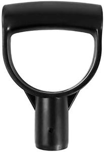 QWORK Shovel D Grip Handle, 1-1/8" Inside Diameter PVC D Shaped Grip Shovel Handle Replacement for Digging Raking Tools