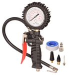 Dynastus Pro Series Pistol-Grip Tire Inflator with Large Dial anti-shock Pressure Gauge, 170 PSI Heavy Duty Air Inflating Gun for various vehicle tires