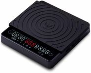 KNODOS Smart Coffee Scale – Easy Use Digital Espresso Scale with Timer, Auto Tare & Flow Rate Indicator – Compact Rechargeable Weight Scale for Drip Coffee, Pour Over & Matcha