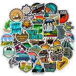 50Pcs Outdoor Stickers for Kids Teens Adults, Waterproof Nature Adventure Camping Stickers Decals for Laptop Water Bottle Phone Luggage