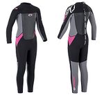 Osprey Girls Full Length 3 mm Summer Wetsuit, Kids Neoprene Surfing Bodyboarding Wetsuit, Origin, Multiple Colours, L Tall