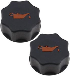 eMagTech 2PCS Car Engine Oil Filler Cap 500301568 Compatible with Ducato Boxer Relay Daliy Plastic Car Replacement Parts 58x25mm Black