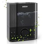 WELOV Humidifiers for Bedroom Large Room,4.5L Cool Mist Top Fill Ultrasonic Air Vaporizer,22dB Quiet Humidifiers for Baby,Plants,Automatic Constant Humidity,Easy to Clean,Adjustable Night Light,Gray