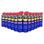 WD-40 Multi-Use Product Smart Straw, All-Purpose Lubricant for Home and Workshop, 12-Pack 450ml