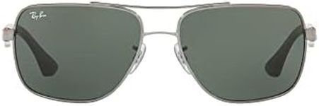 Ray-Ban Men's RB3483 Metal Square S