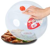 Large Microwave Plate Cover Easy Grip Microwave Splatter Cover Guard Lid with Steam Vent and BPA Free & 11.5 Inch, Dishwasher Safe