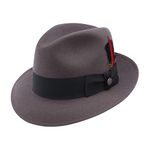 Stetson Frederick Fedora in Caribou Grey