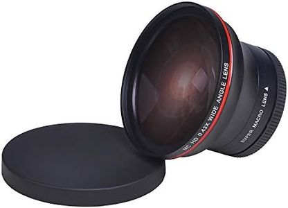 PowerTrust 58MM 0.43x Professional HD Wide Angle Lens w/Macro Portion for Canon EOS Rebel 77D T7i T6s T6i T6 T5i T5 T4i T3i SL2 60D 7D 70D