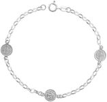 Sterling Silver St Benedict Bracele