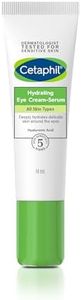 Cetaphil Hydrating Eye Cream-Serum with Hyaluronic Acid 14 ml, Helps Reduce Appearance of Dark Circles, Fine Lines & Puffiness, 48 Hour Hydration, Hypoallergenic, Dermatologist Tested