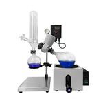 2L Rotary Evaporator, Lab Manual Lifting Rotavap, Connected to Vacuum Pump and Chiller for Supporting use, 110v