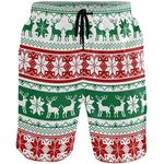 visesunny Men's Novelty Beach Shorts Quick Dry Swimwear Holiday Party Sports Running Swim Board Shorts Bathing Suits, Multi37, X-Large