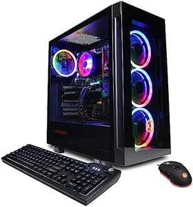 CyberpowerPC Gamer Master Gaming PC, AMD Ryzen 5 7600 3.8GHz, GeForce RTX 4060 8GB, 16GB DDR5, 500GB NVMe SSD, Wi-Fi Ready & Windows 11 Home (GMA2700A)