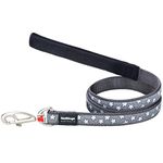 Red Dingo White Star On Grey Dog Lead (20mm x 1.2M), M