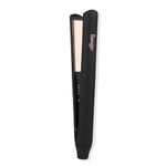 L'ANGE HAIR Straight Forward Titanium Flat Iron – 1” Floating Plates | Dual Voltage | 360° Swivel Cord | Auto Shut-Off | Safety Cool Tips | Ideal for Straightening, Curling, and Waving (Black)