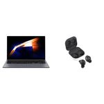 Samsung Galaxy Book4 Laptop, 15.6", Intel i7, 16GB RAM, 512GB Storage - Moonstone Gray w/ Free Samsung Galaxy Buds FE - Graphite