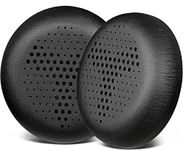 SOULWIT Professional Replacement Ear Pads Cushions for AKG Y500 On-Ear Foldable Wireless Bluetooth Headphones, Earpads with Soft Protein Leather - Black