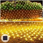GEDIAO Net Lights Outdoor, 204 LED Christmas net Lights for Outside, Christmas, Wedding, Party, Holiday, Home, Garden, Lawn, Bushes Indoor Outdoor Decor (6.5ft×9.8ft, Warm White)