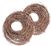 KERYAR 15 Feet DIY Crafts Natural Grapevine Twig Vine Garland Wreaths for Wedding House Holiday Door Wall Decor - 2 Pack…