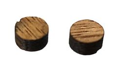 25pc. 1/4" Hardwood Fret Marker Inlay Dots - Choose from 4 different wood types (Walnut)