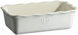 Emile Henry Modern Classic Loaf Pan, 10 x 5.8 x 3.1 inches, Sugar