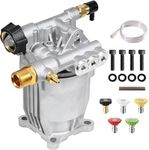 YAMATIC Pressure Washer Pump 3/4" Shaft Horizontal Power Washer Pump Max 3200 PSI 2.5 GPM Replacement Pump with 5 Nozzles Compatible with Simpson 90028, 90029, MSH3125, 520006, Honda GC190 GC160