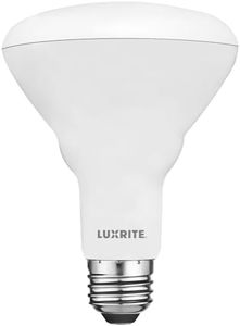 LUXRITE BR30 LED Light Bulb, 8.5W (65W Equivalent), 3500K Natural White, 650 Lumens, Energy Star, Dimmable, Damp Rated, LED Flood Light Bulb, UL Listed, E26 Medium Base