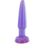 Lovehoney Butt Plug - 4 Inch Slimline Beginner Friendly Anal Plug - with Flared Base & Waterproof - Purple