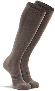 FoxRiver Men's Wick Dry Maximum Medium-weight Military Mid-calf sports fan socks, Foliage Green, Large US