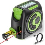 Huepar 2-in-1 Laser Tape Measure, 1
