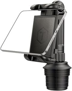 ToughTested Cup Holder Tablet Mount for Truck & Car - Heavy Duty Universal Cup Holder Mount with 360° Rotating Boom Arm - Anti-Vibration Adjustable Cradle for Large Tablets up to 13" & GPS, Vans, RVs