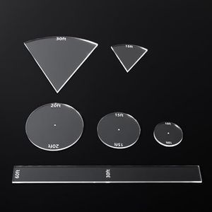 Kalami 6 Pcs Spell AOE Damage Template for DND, Clear Acrylic Area of Effect Spell Templates for DND 5e, Perfect Game Accessories for DM