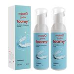 Toothsi Foamy Aligner Cleaning Foam | Peppermint Flavor | Antibacterial Formula - Dentures, Retainers & Aligners | Odour-Free | Oral Foam for Retainer Cleaner | Easy & Portable | Pack of 2 (50ml each)