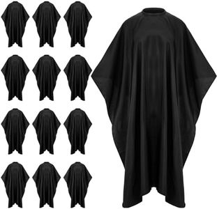 12 Pcs Barber Cape Large Hair Cutting Salon Cape Waterproof Shampoo Capes with Snaps Closure Anti Static Barber Client Cape Haircut Apron for Women Men Hairstylists Salon