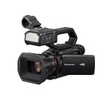 Panasonic HC-X2000E Lightest 4K Professional Camcorders with Wide-Angle 25 mm Lens, 24x Optical Zoom and Detachable Handle