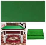 Suprwin Billiard Cloth, 7' Pool Table Felt w/ 6 Cloth Strips, Pre Cut Billiard Table Cloth Felt for Home, Clubs, Bars (7 FT)