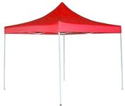 Gazebo Portable Canopy Tent 10 * 10 Feet, 19kg, Pop Up Canopy, Pagoda Canopy Tent - for Event & Camping, Cafeteria (Red)