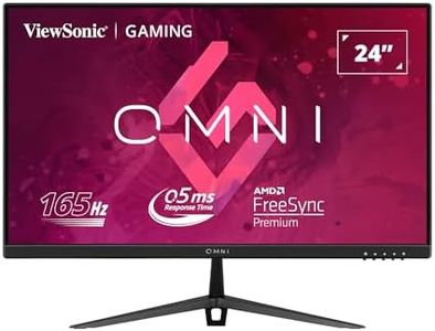 ViewSonic Omni VX2428J 24 Inch FHD 1080p 180Hz IPS Gaming Monitor, 0.5ms MPRT, AMD FreeSync Premium, VESA, HDR10, Ergonomics, HDMI DP, Speakers