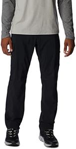 Columbia Mens Silver Ridge Utility Hiking Pants, Black, 46W x 32L Big US