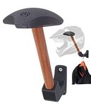 Motorbike Helmet Wall Mount – Motorcycle Helmet Hanger – Helmet Rack and Jacket Hook – Motorcycle Accessories