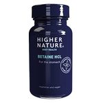 Higher Nature - Betaine HCL - for Healthy Digestion - Betaine Hydrochloride Capsules - Vegetarian & Vegan - 90 Capsules