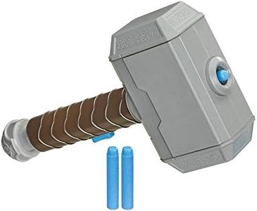 Hasbro Avengers - Martello di Thor Power Moves, Role Play con tecnologia Nerf lancia Dardi