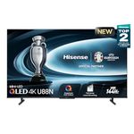 Hisense 55U88N-55 inch Mini-LED PRO 4K QLED 144Hz Google TV with Quantum Dot Technology, HDR10/HDR10+/HLG, Dolby Atmos Sound, 1500 Nits, IMAX Enhanced