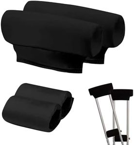 Universal Underarm Crutches Padded Crutch Pads with Hand Grips Padding Handle Covers