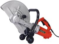 14' Electric Wet/Dry Cut-Off Concrete Saw, 3000W, with Guide Roller & Water Line (No Blade)