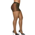 Hanes womens Curves Control Top Sheer-toe Silky Sheer Pantyhose | Run-resist | Wicking Cool Comfort, Barely There, 3X-4X