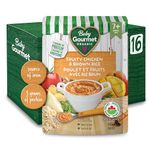 Baby Gourmet Organic Meals - Fruity Chicken & Brown Rice - Non-GMO, BPA-Free, No Added Sugar Or Salt, No Fillers Or Thickeners, 128ml - 16 Pack